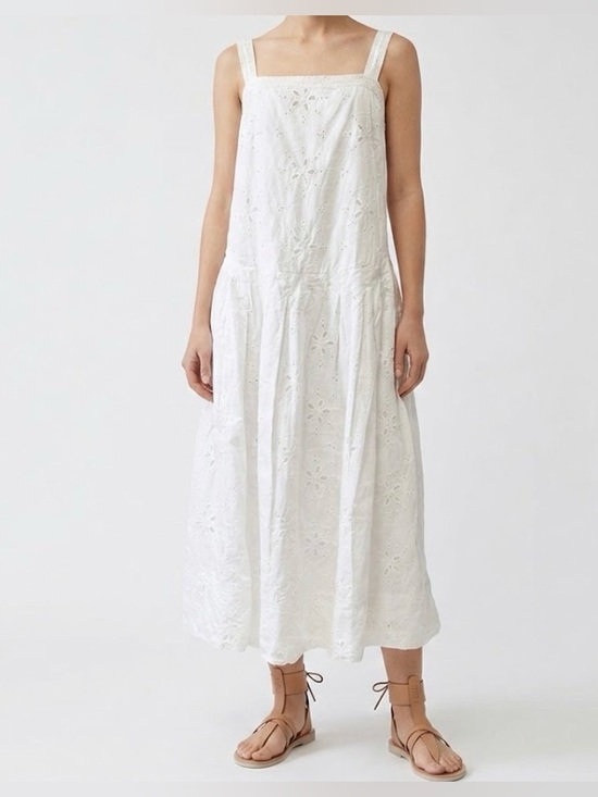 Free People Dresses & Skirts - NWOT Free People Primavera Cotton Eyelet Midi Sundress.  Size L